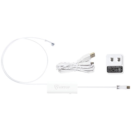 ANTOP ANTENNA Smartpass Amp with 4G LTE Filter and Power Supply Kit (White) AT-601W